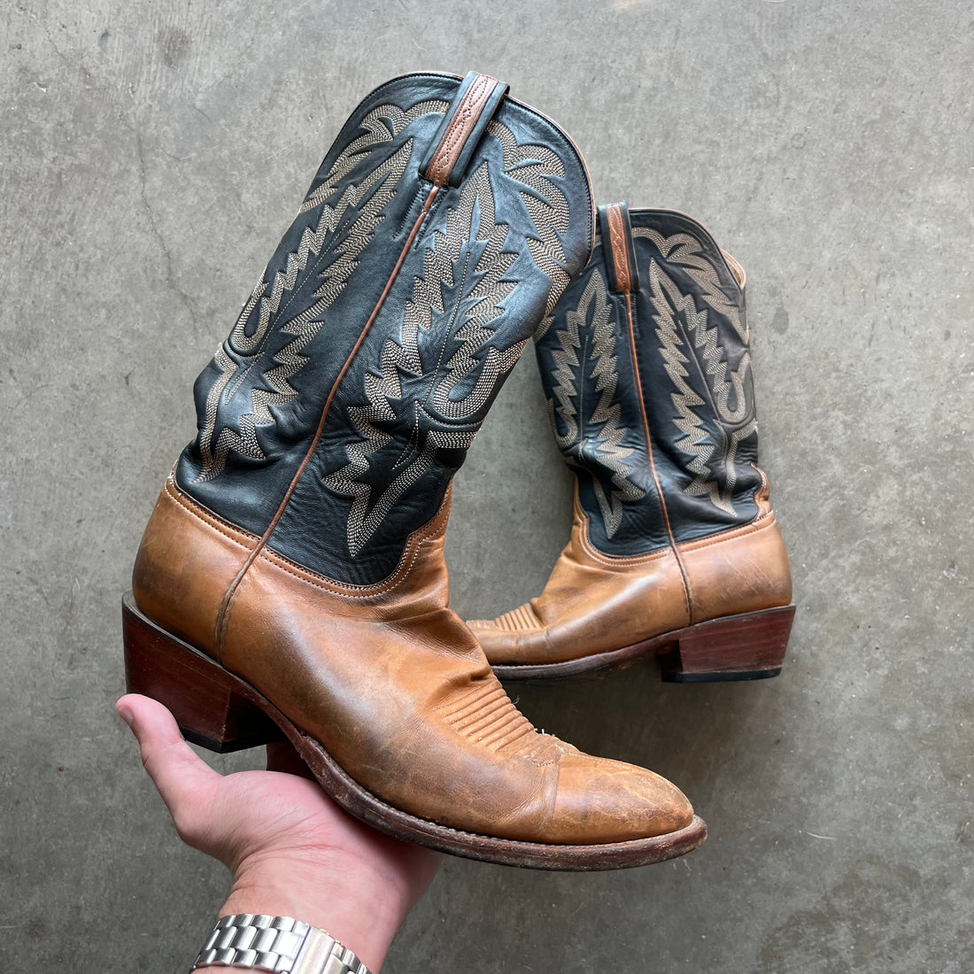 9 Used Vintage Lucchese Boots