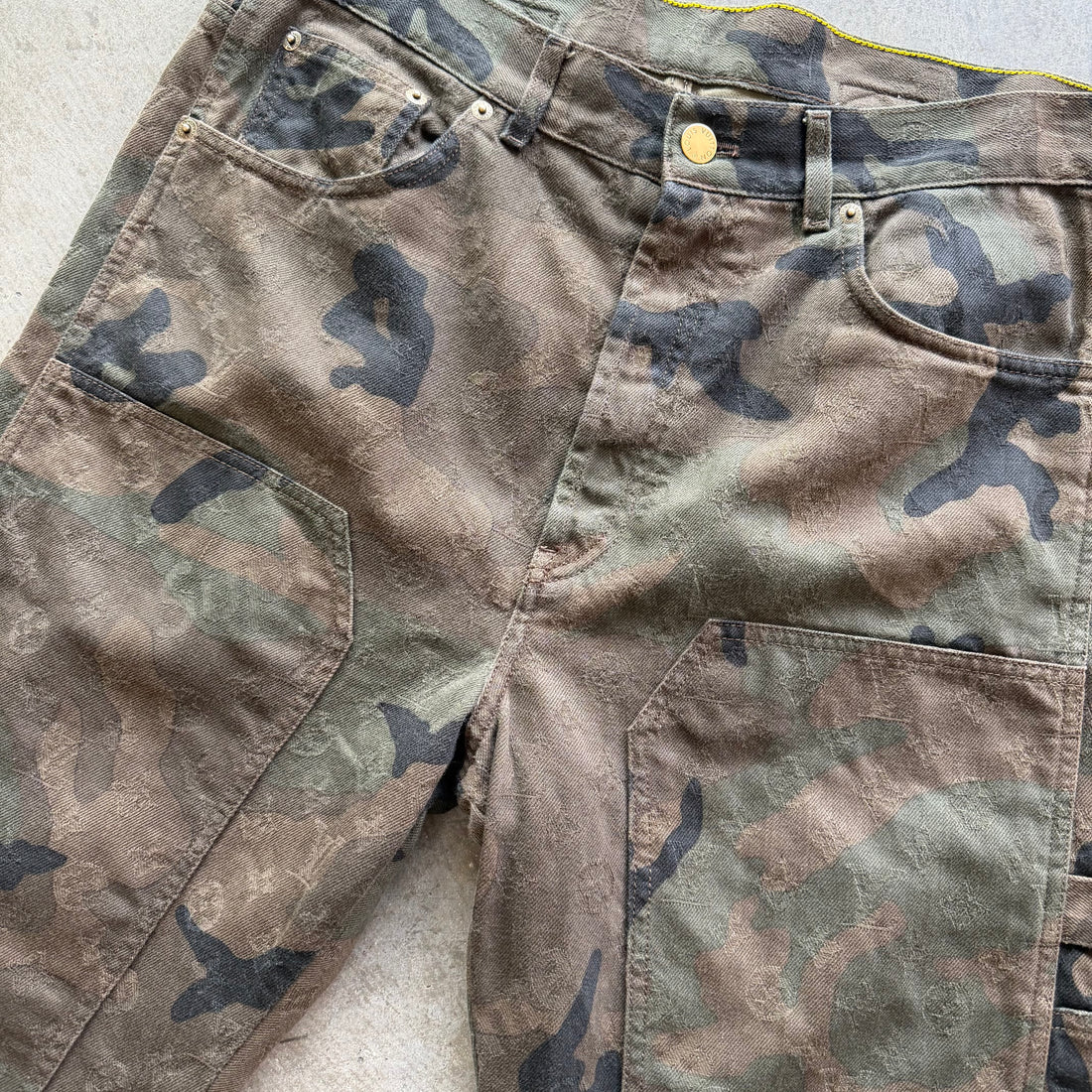 32 Supreme x Louis Vuitton Camo Jacquard Denim