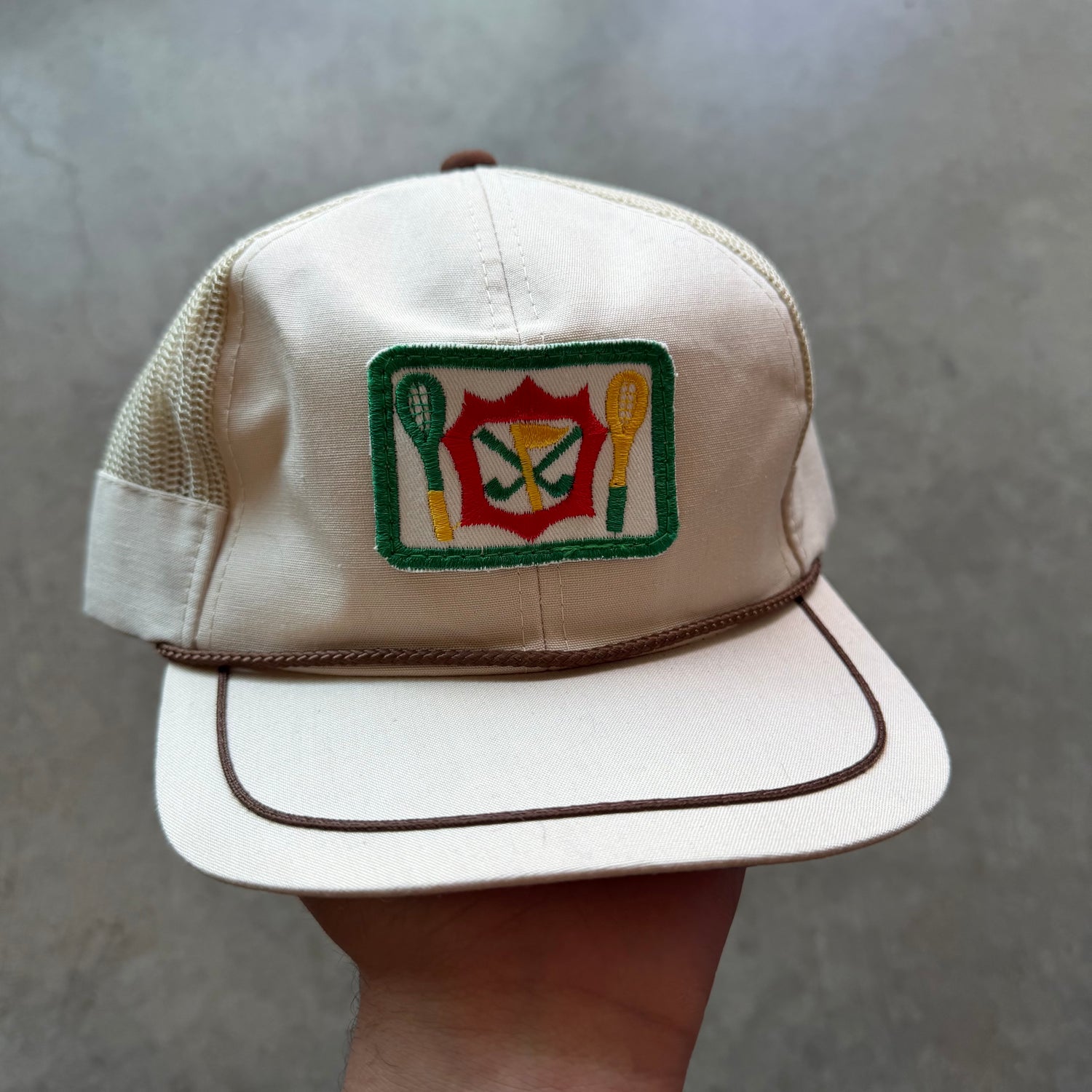 90s Golf Style SnapBack Rope Hat