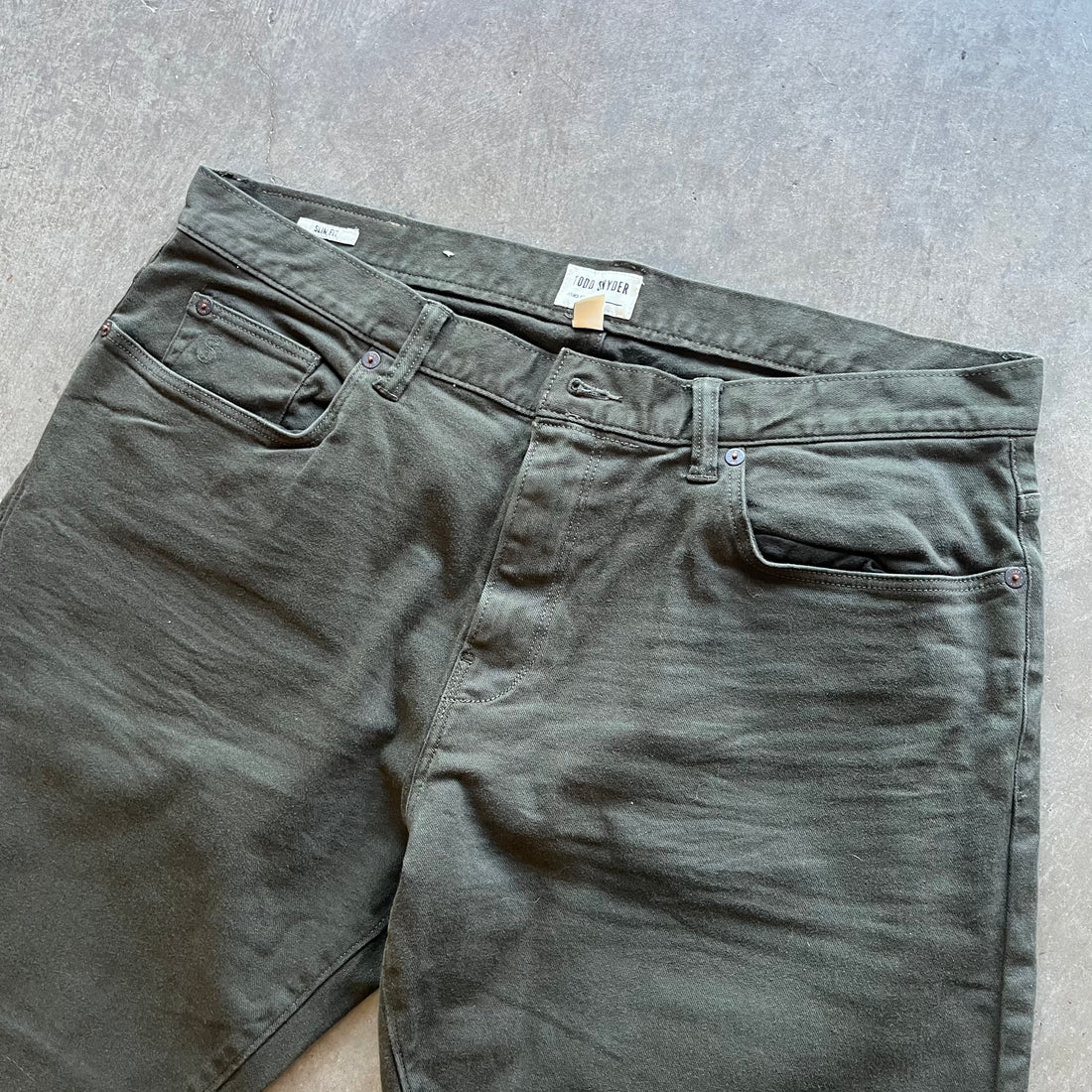 36x32 Olive Todd Snyder Pants