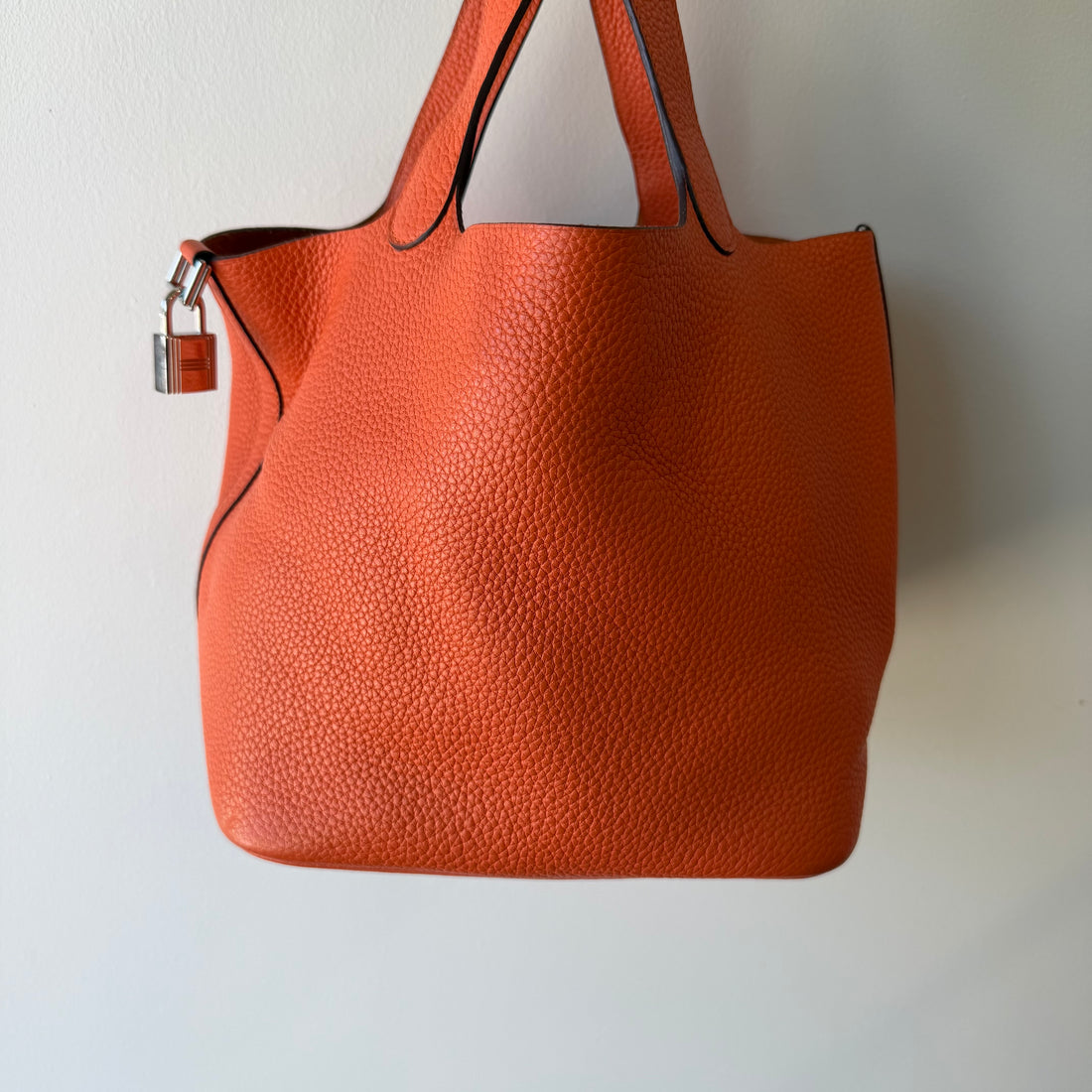 Hermes Taurillon Clemence Picotin Lock 25 Orange