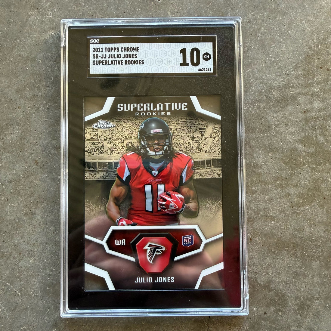 Julio Jones 2011 Topps Chrome Superlative Rookies SGC 10