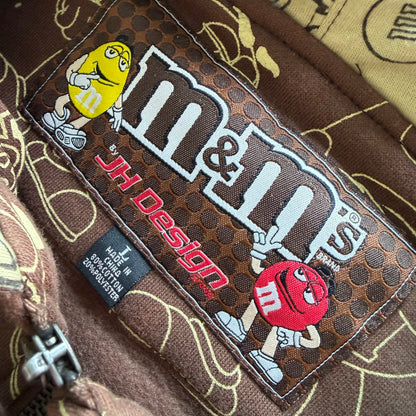 L M&amp;M All Over Print Zipup Brown