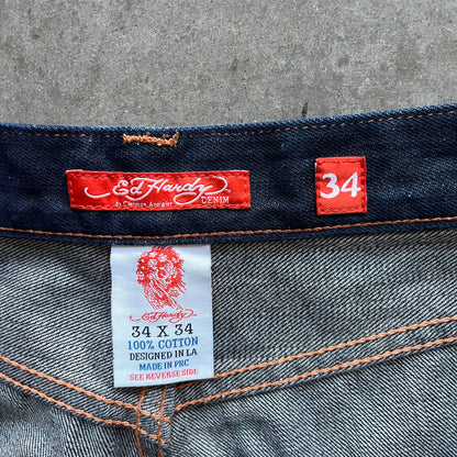 34x34 00s Ed Hardy Jeans