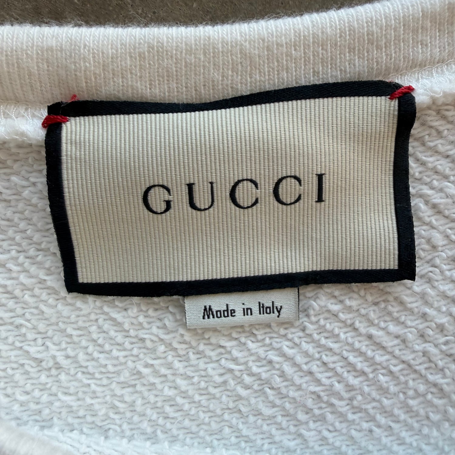 L Gucci Tiger Crewneck White