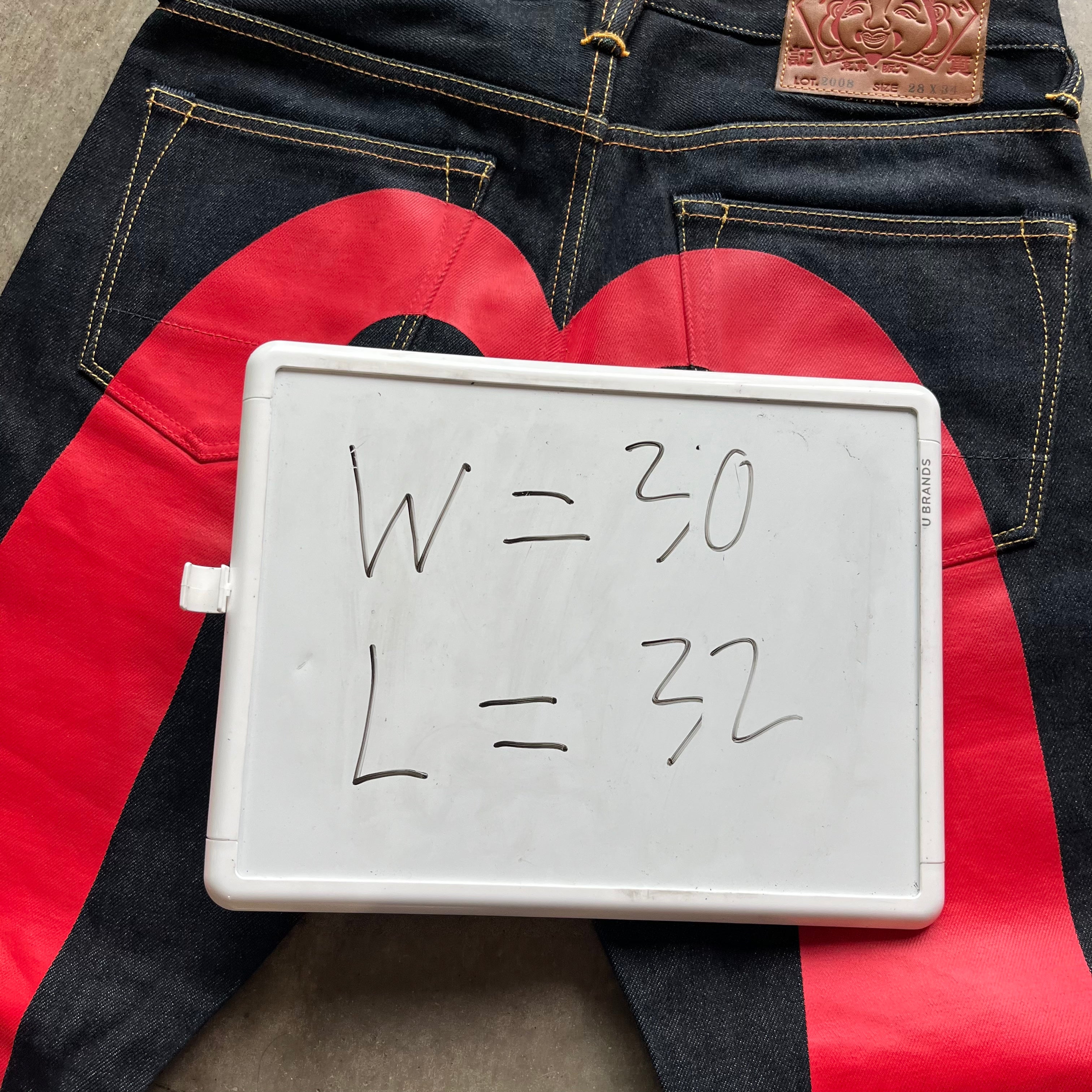 30x32 Red Devil Evisu Jeans