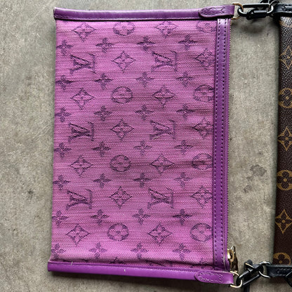 LV Monogram Double Flat Messenger Bag