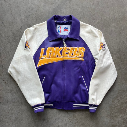 L 90s Lakers Leather Jacket