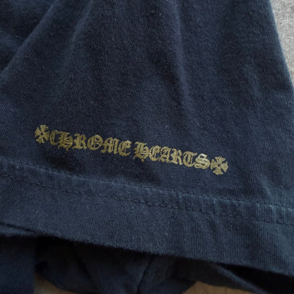 L Chrome Hearts Olive Neck Logo Tee
