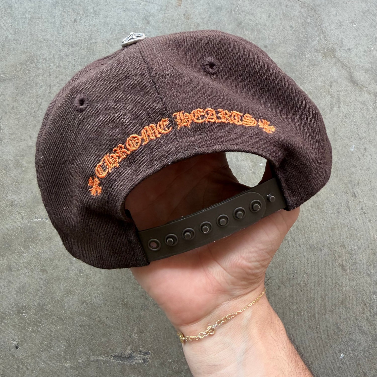 Chrome Hearts Baseball Hat Brown Orange