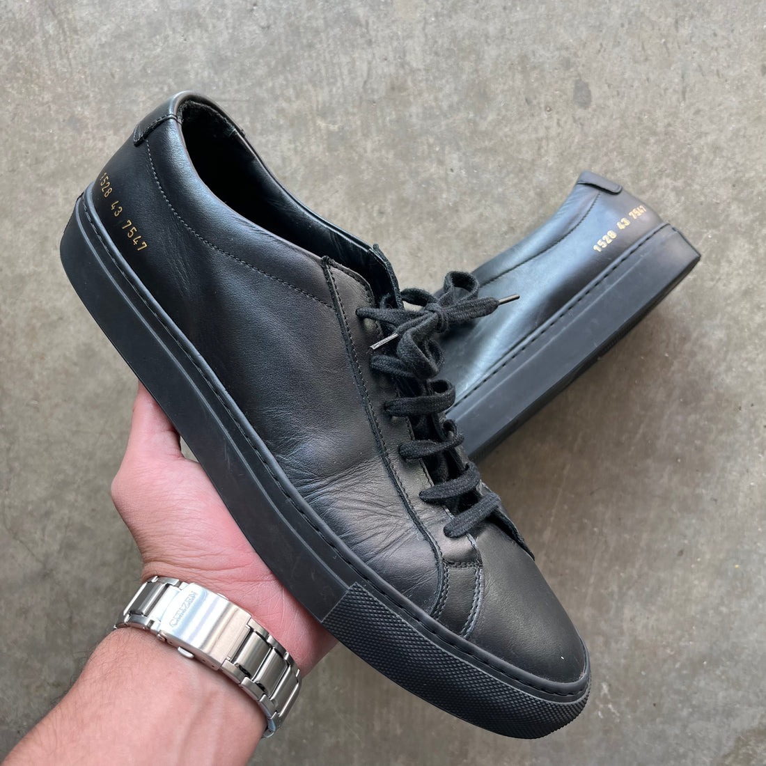 43eu Triple Black Common Projects Low