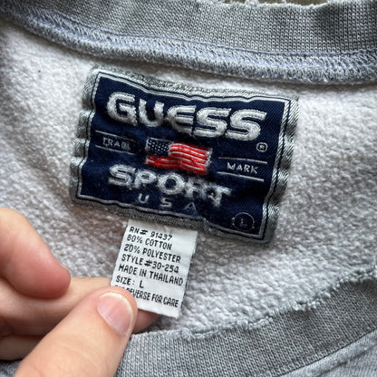 L 90s Guess Sports Crewneck