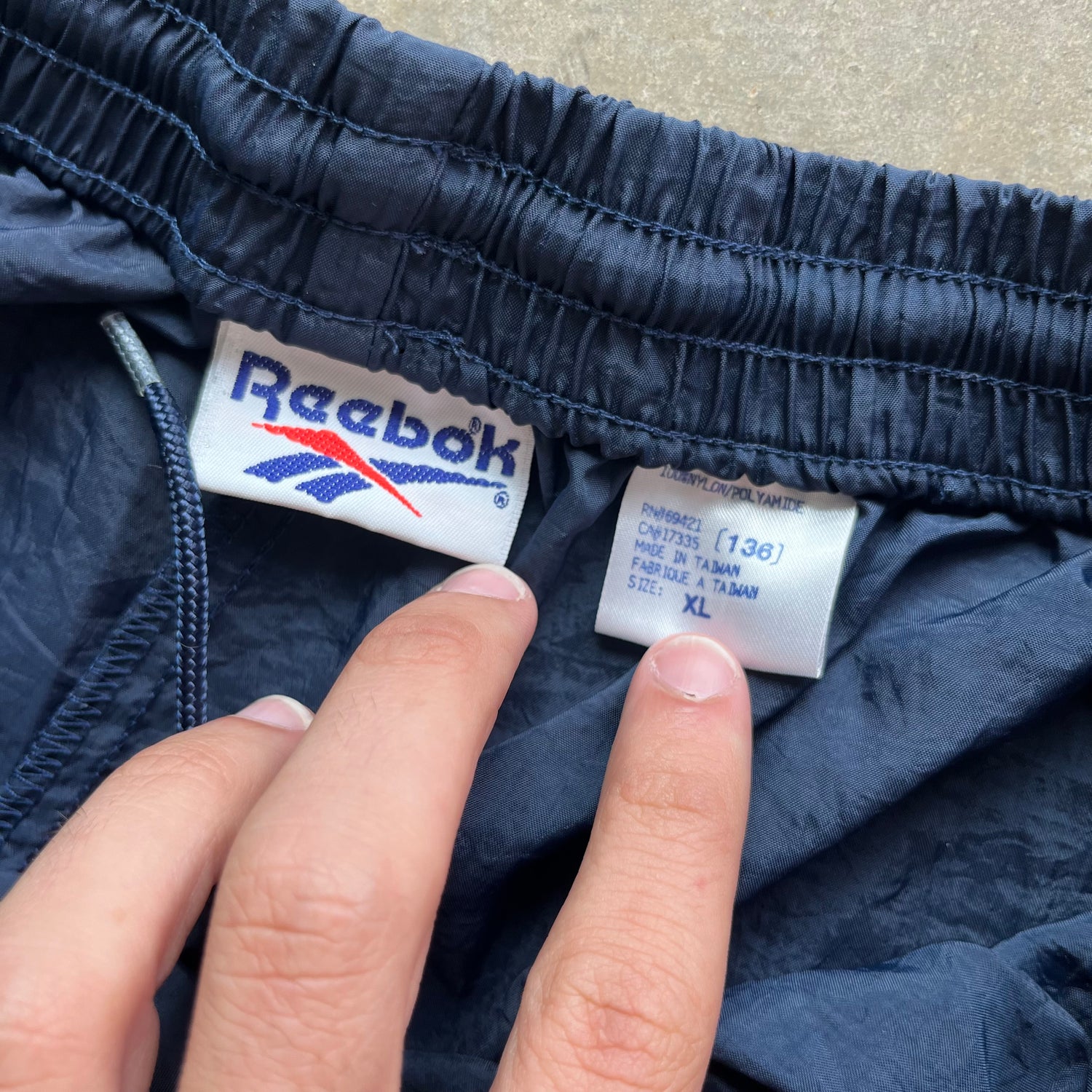 XL 90s Reebok Trackpants
