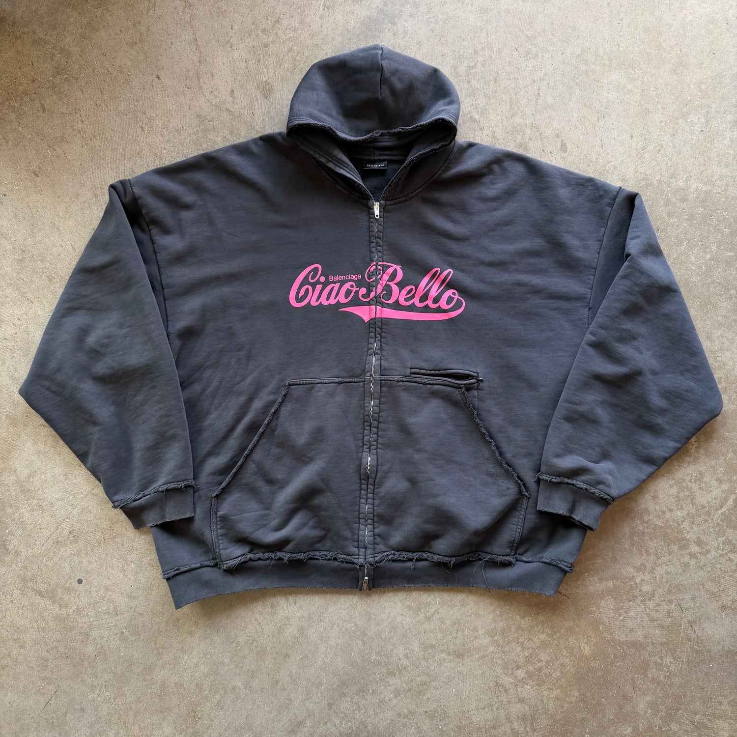 L Balenciaga Ciao-Bello Full Zip Hoodie