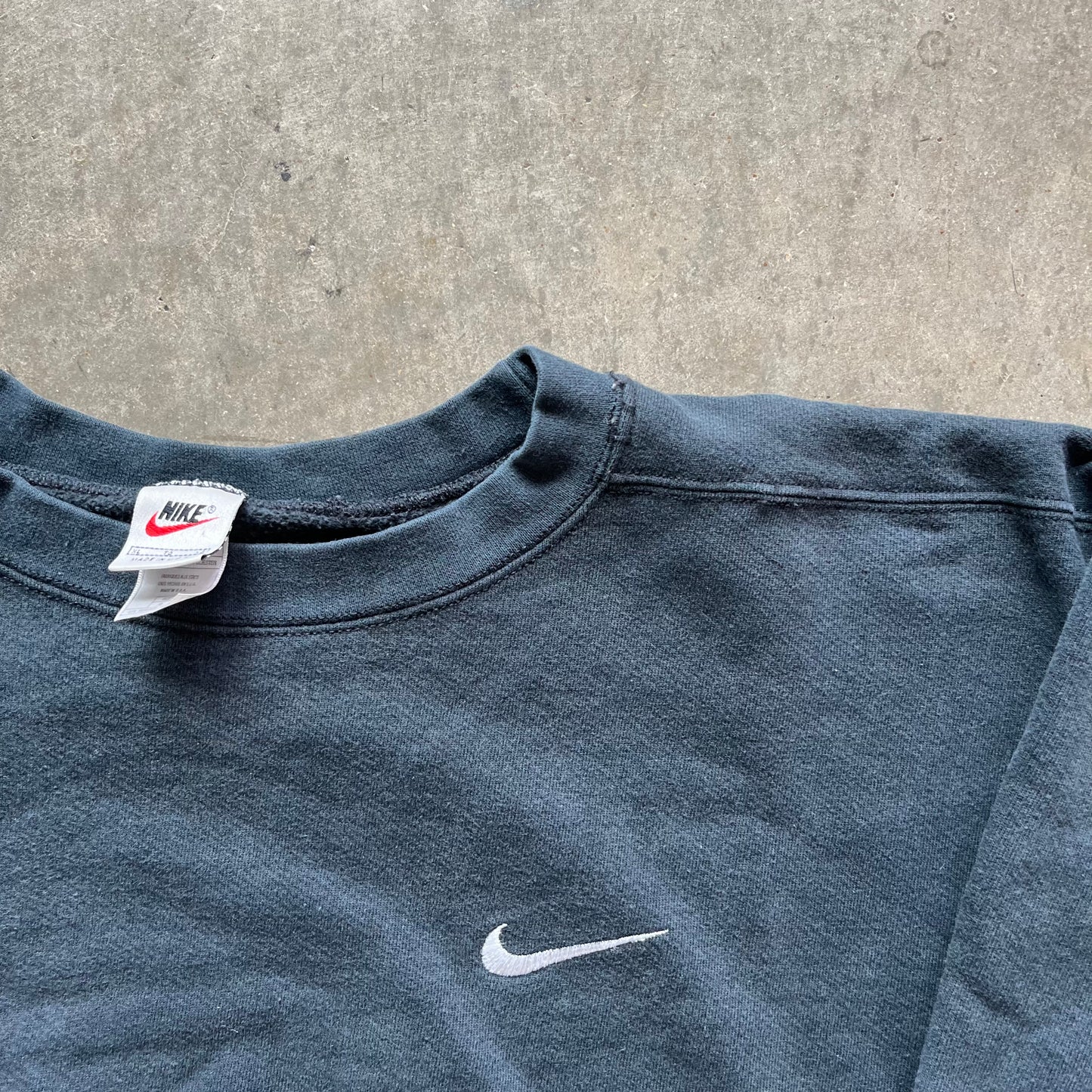 XL 90s Black Nike Crewneck