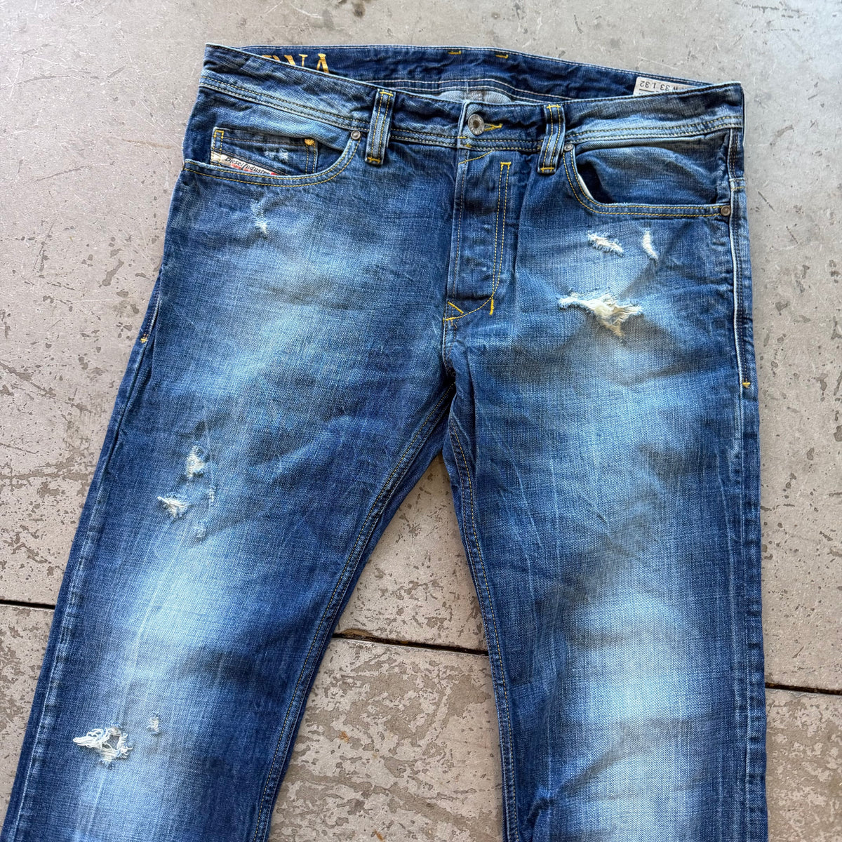 33x32 Faded Diesel Jeans