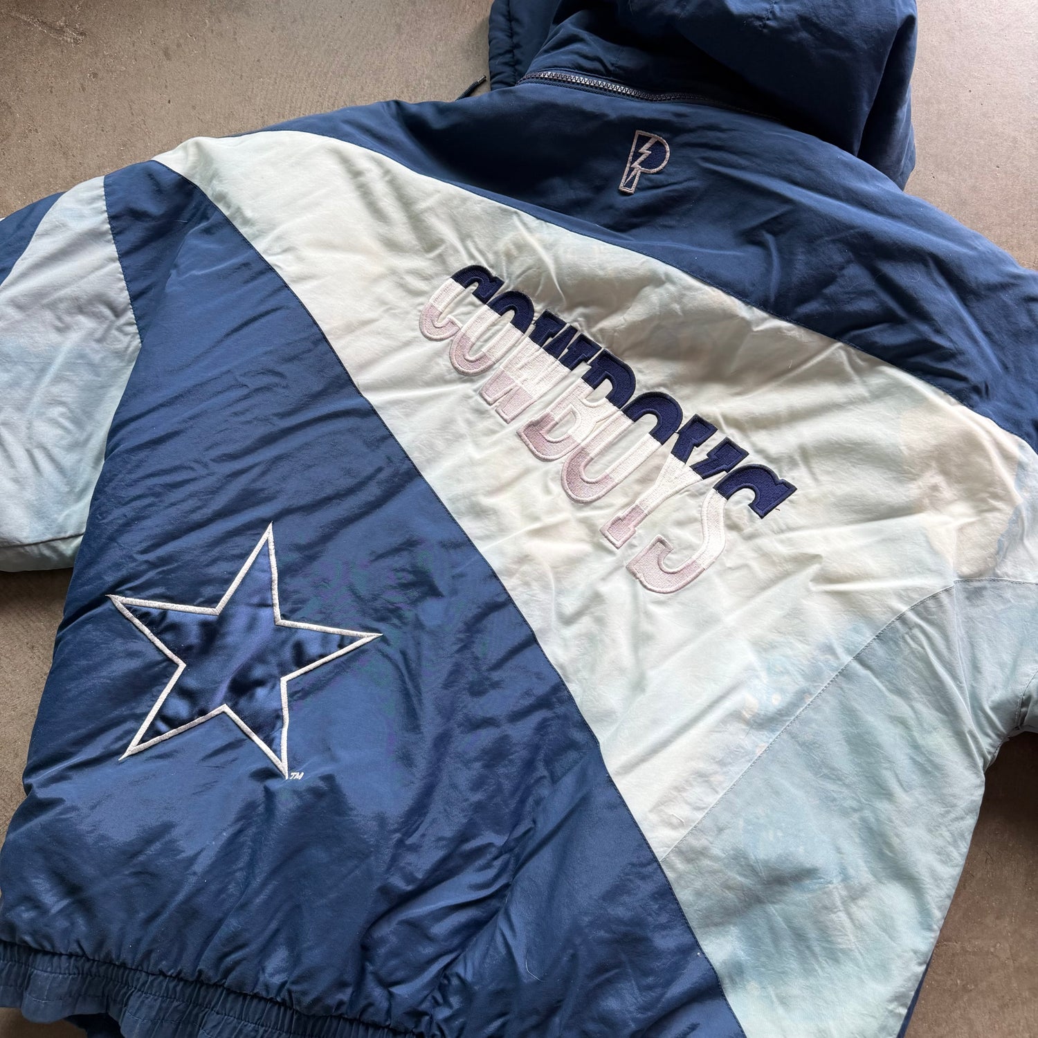 XL 90s Faded Pro Player Dallas Cowboys Hooded Jacket