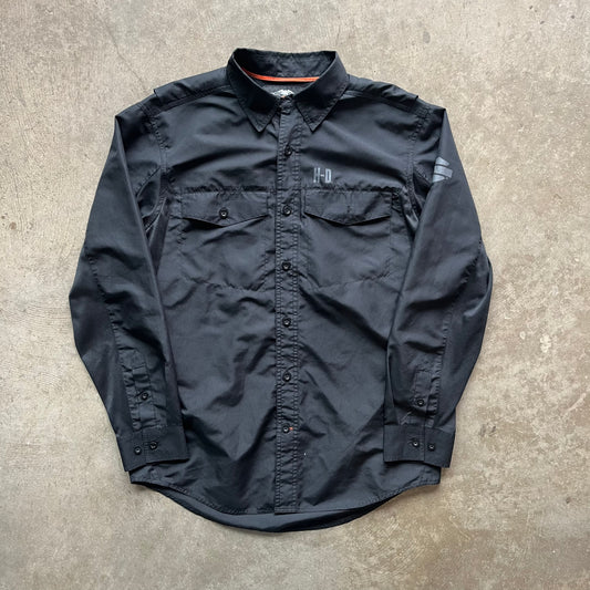 M 00s Harley Davidson Button Up
