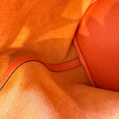 Hermes Taurillon Clemence Picotin Lock 25 Orange