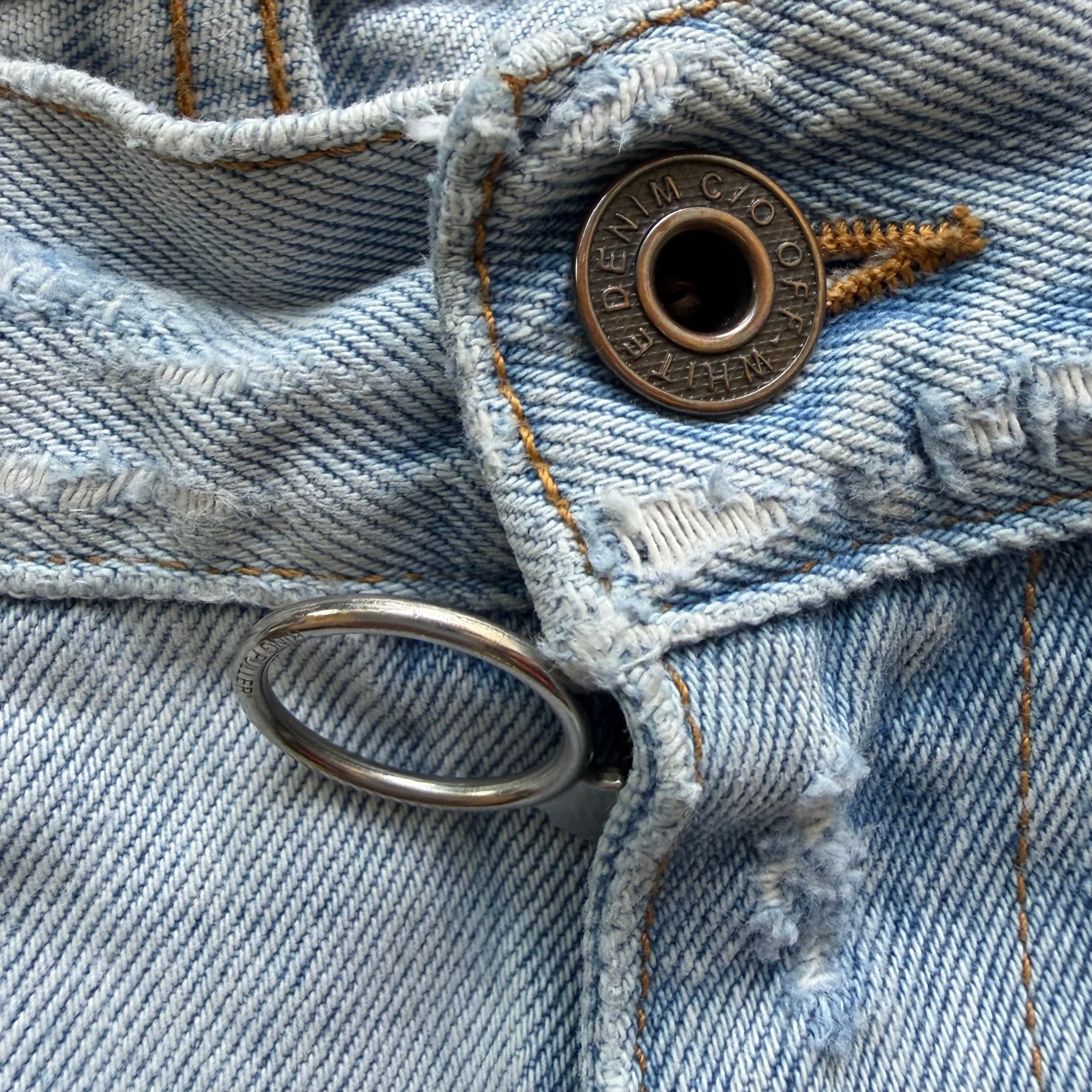 34x32 Off White Temperature Denim