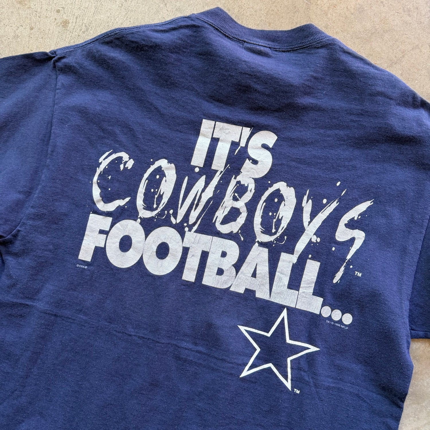 L 90s Cowboys Football Tee
