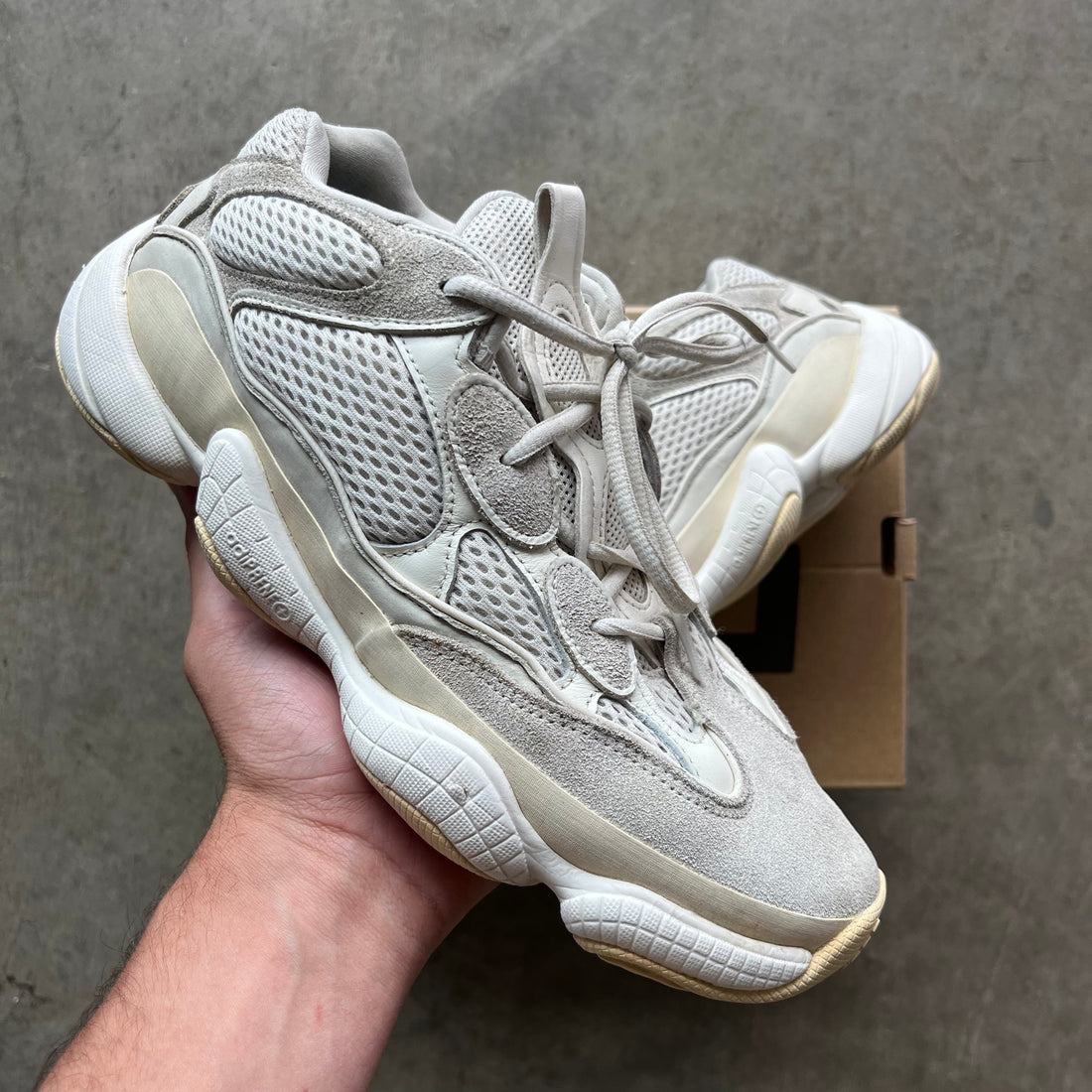 9 Used Yeezy 500 Ash Grey