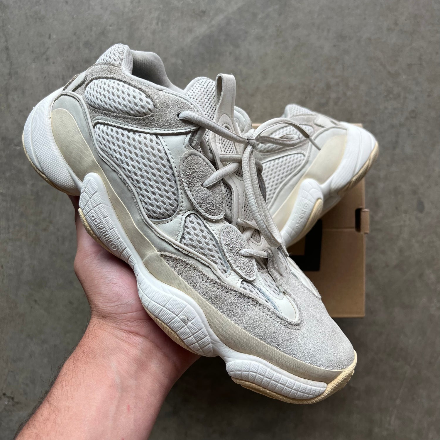 9 Used Yeezy 500 Ash Grey