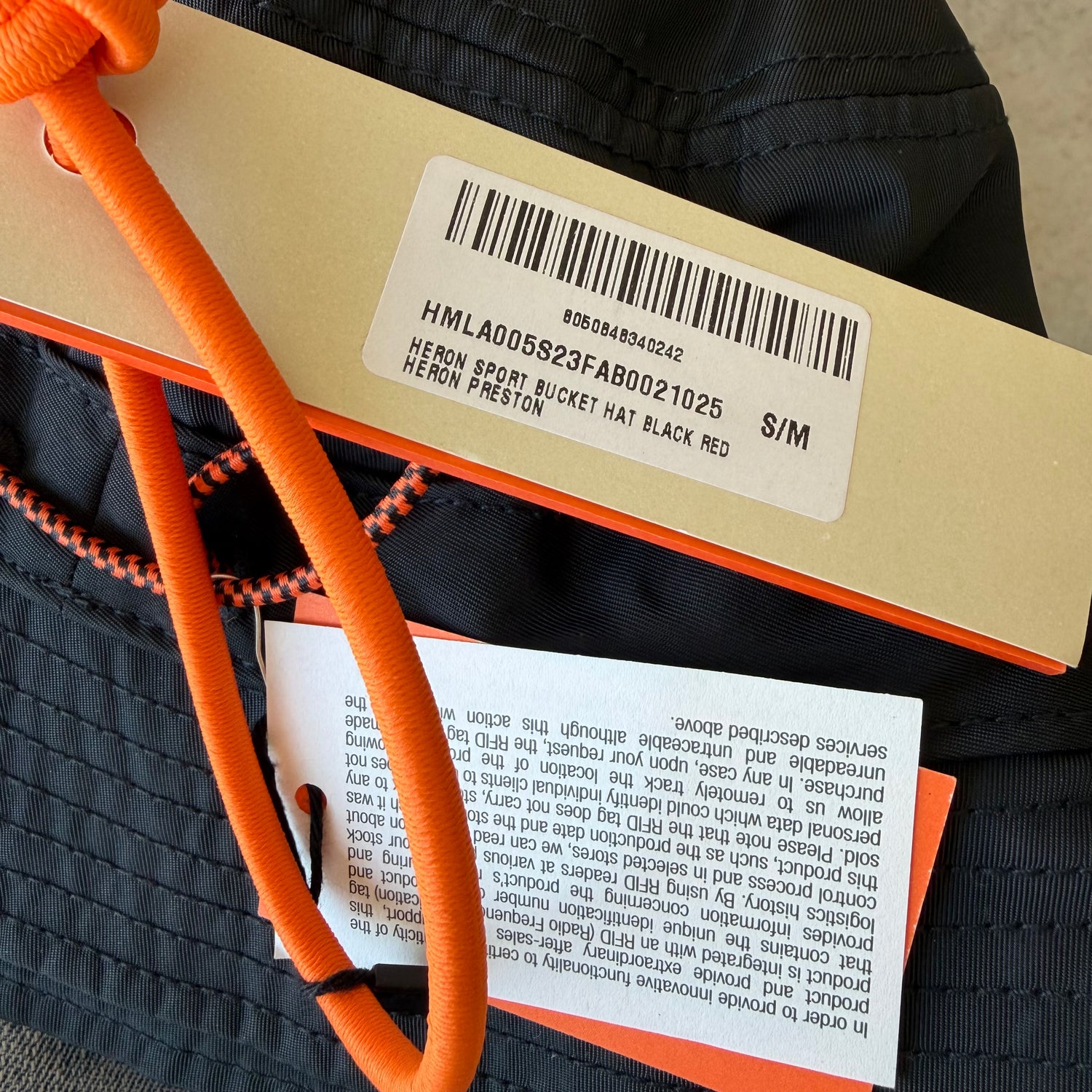 Heron Preston Sport Bucket Hat Black