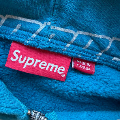 XL Supreme All Over Logo Zipup Blue