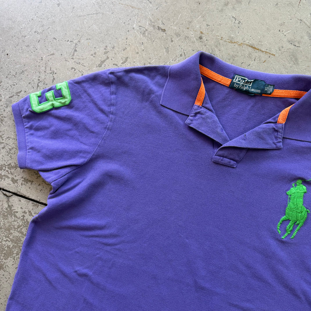 XL 90s Purple Big Horse Polo