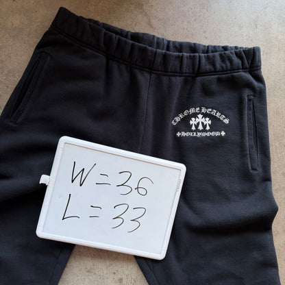 XL Chrome Hearts King Taco Sweatpants Black