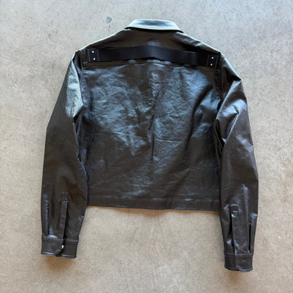 L Rick Owens S/S 25 Tour Alice Cropped Leather Jacket