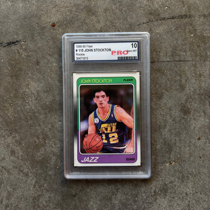 John Stockton Rookie 1988 Fleer PRO 10