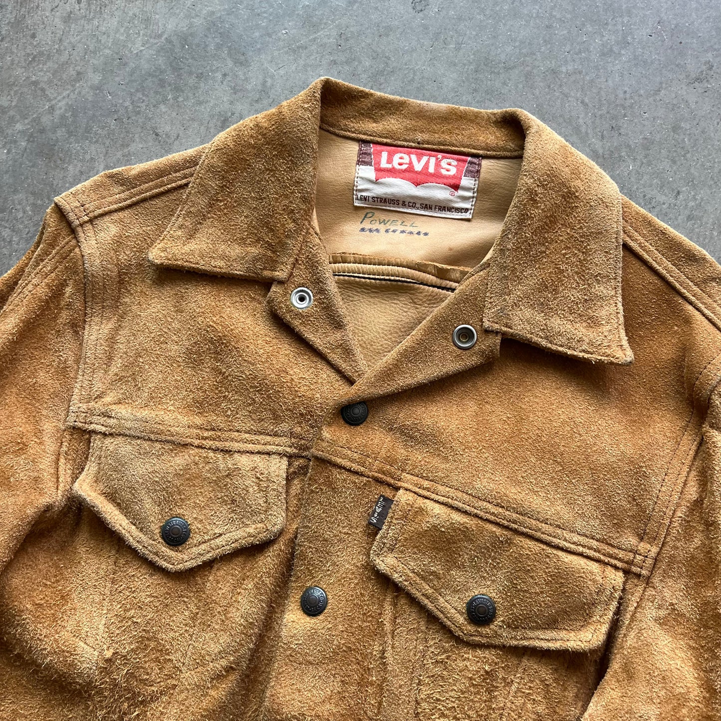 M 1960s Cow Hide Levis Big E