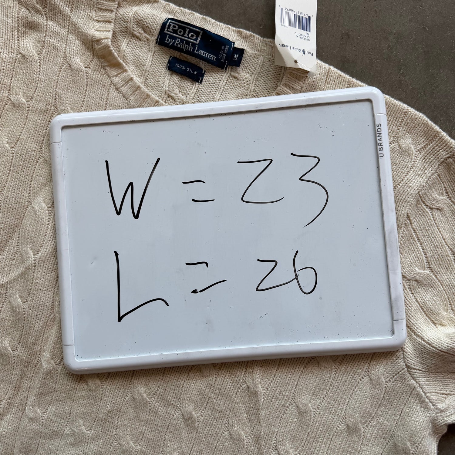 M Brand New Silk Polo Sweater
