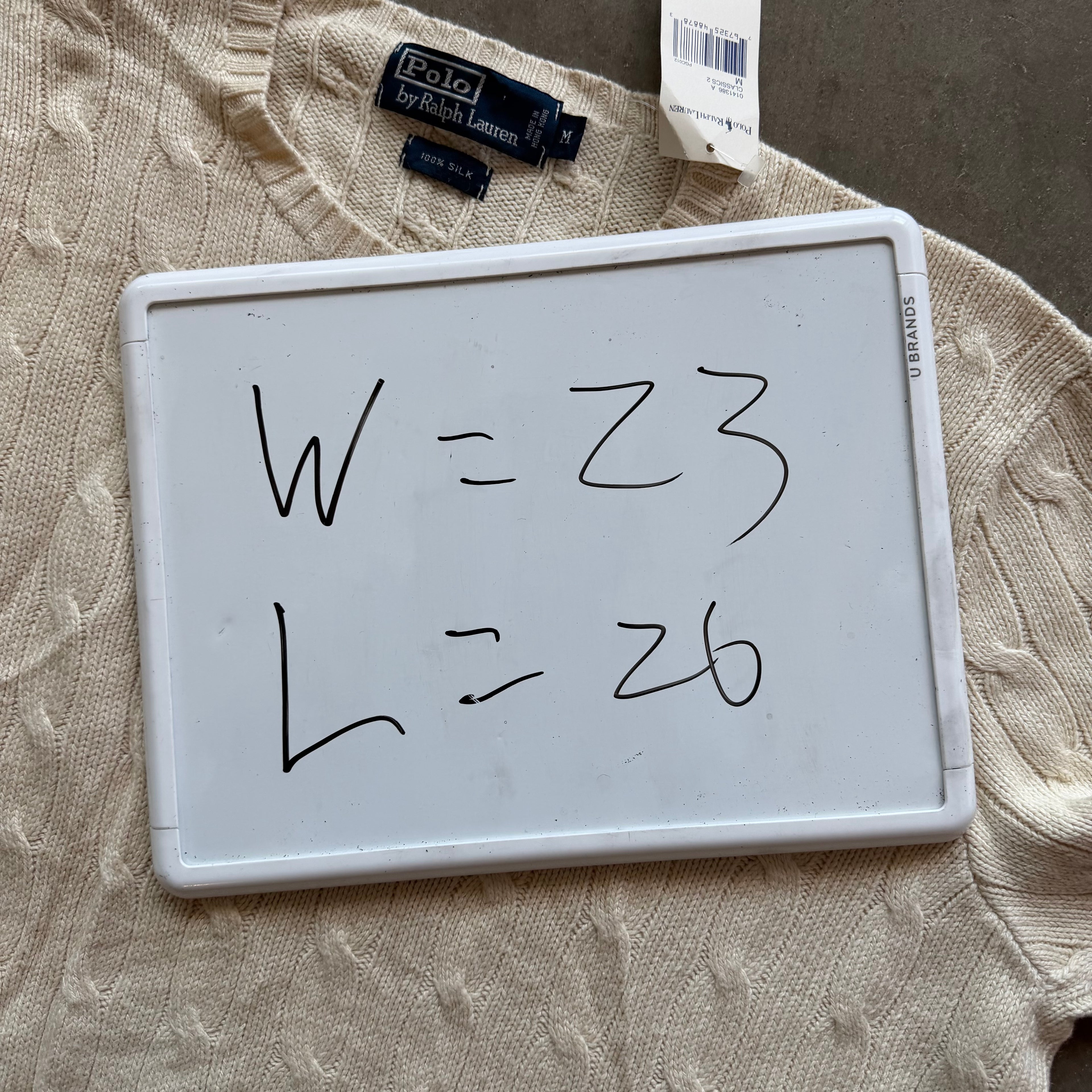 M Brand New Silk Polo Sweater