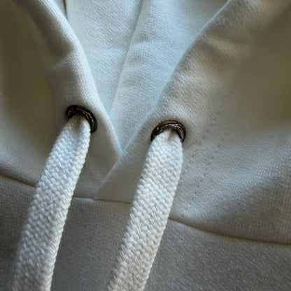 XL Chrome Hearts Silver Foil Logo Hoodie White
