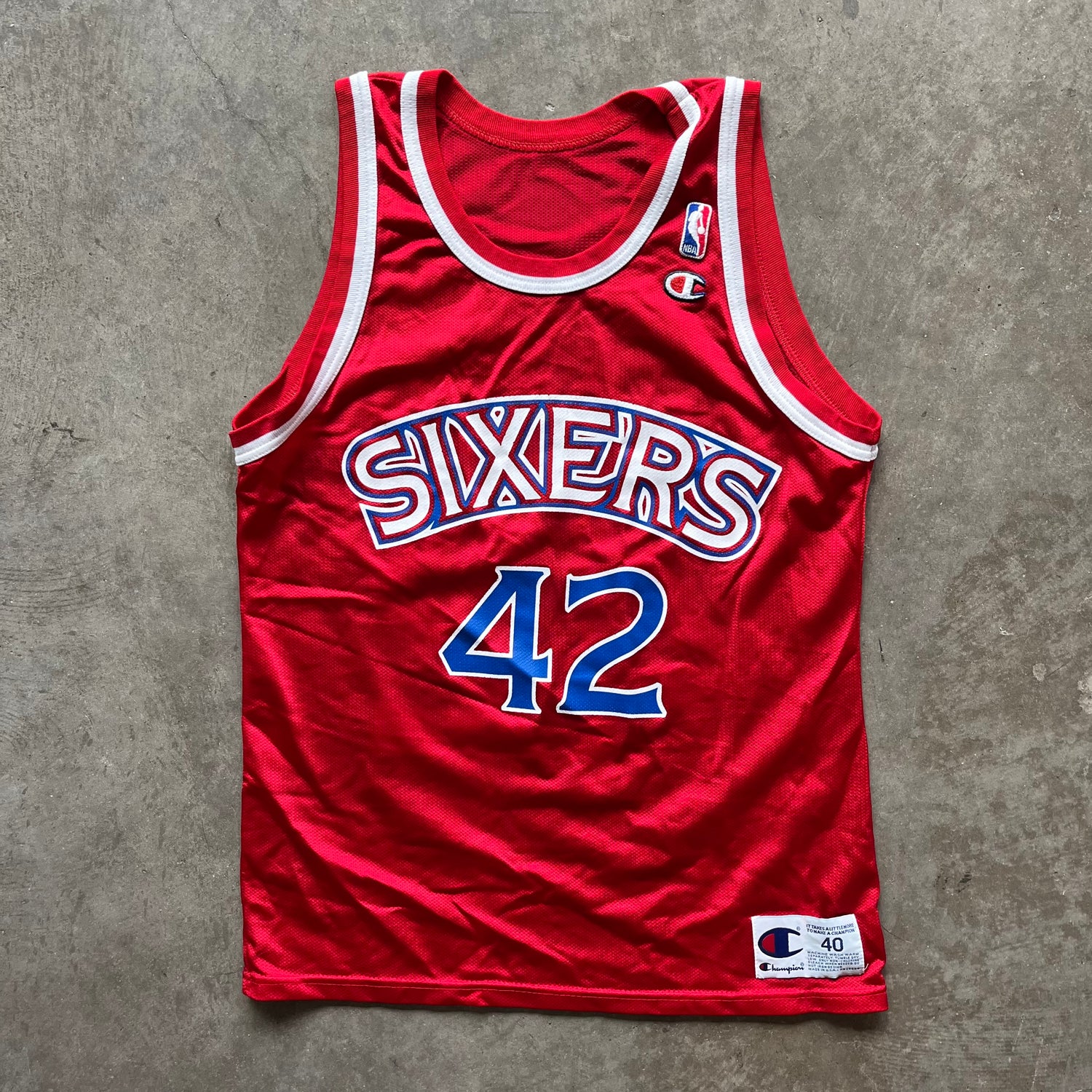 M 90s Sixers Stackhouse Jersey