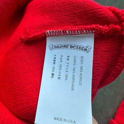 Chrome Hearts Red Embroidered Beanie