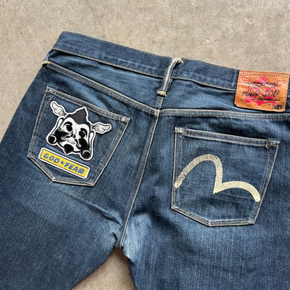 34x32 Evisu God Fear Jeans