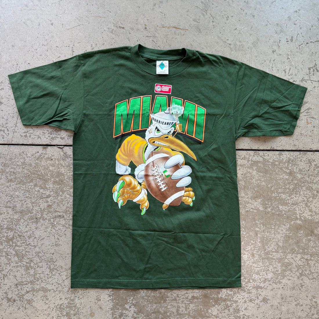 L 90s Miami Hurricanes Tee