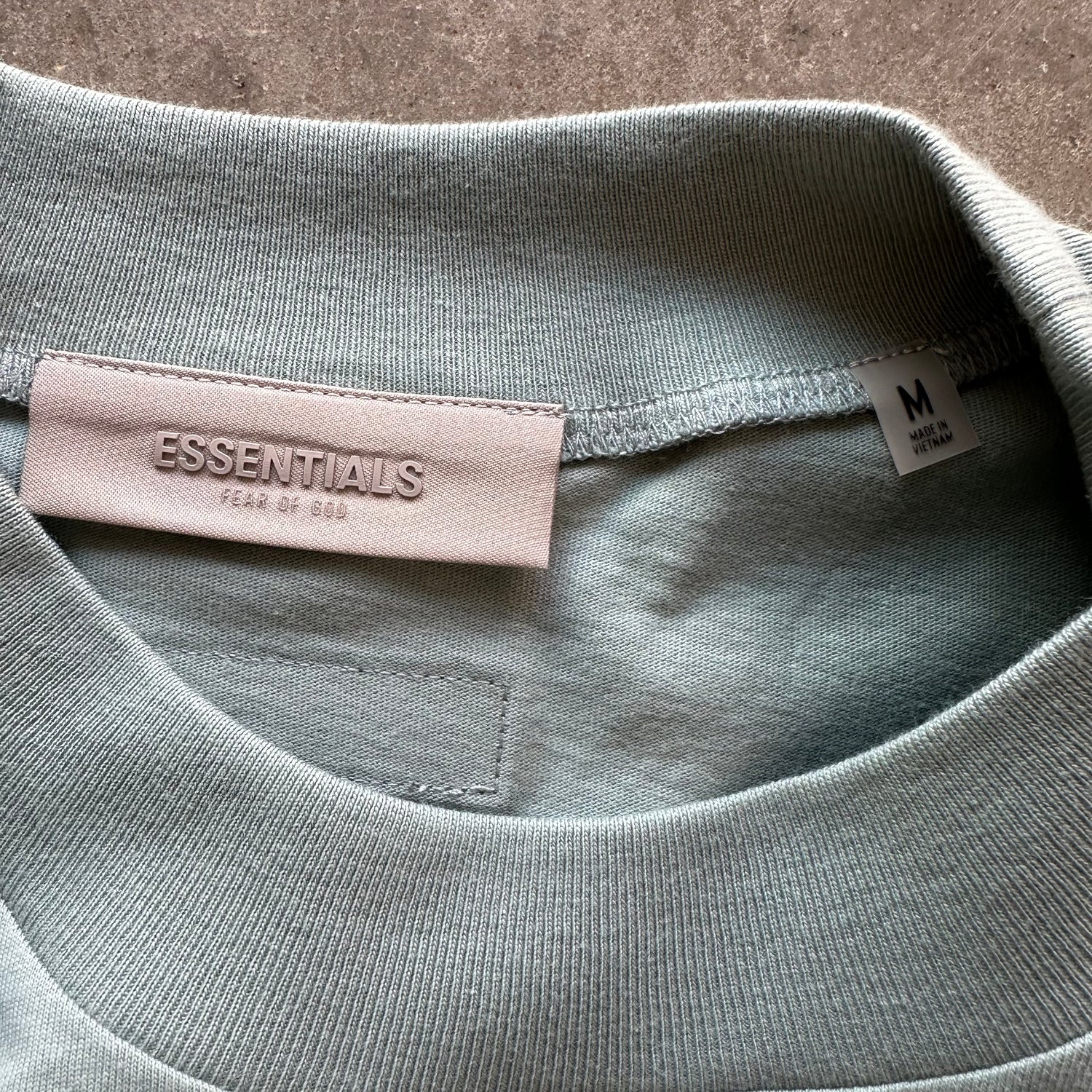 M Fear of God Essentials Tee Seafoam