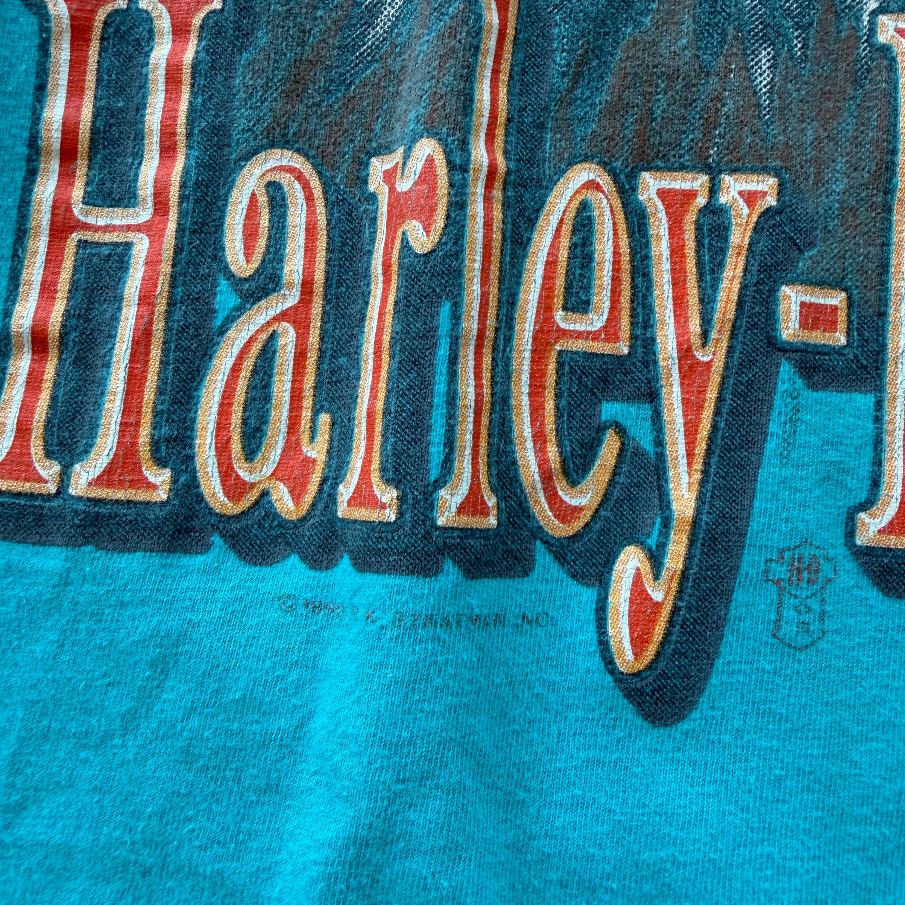 L 90s Harley Eagle Tee