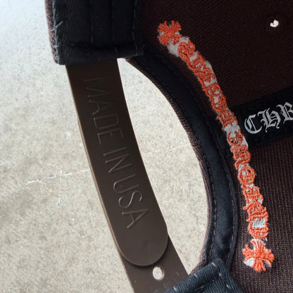 Chrome Hearts Baseball Hat Brown Orange