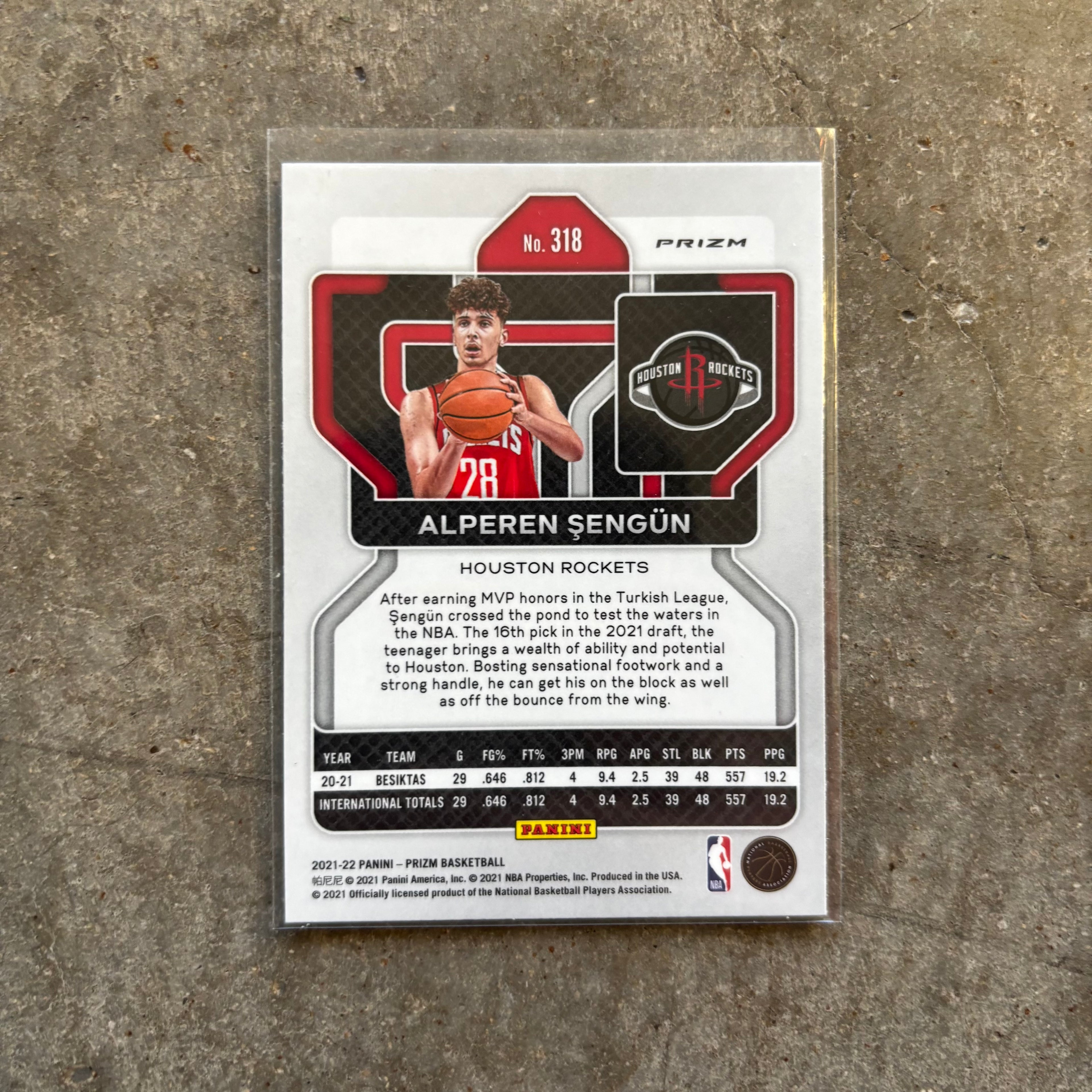 Alperen Sengun 2018 Purple Wave Prizm Rookie