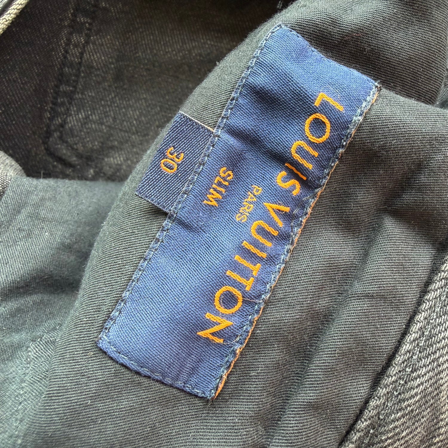 34x34 Louis Vuitton Black Denim