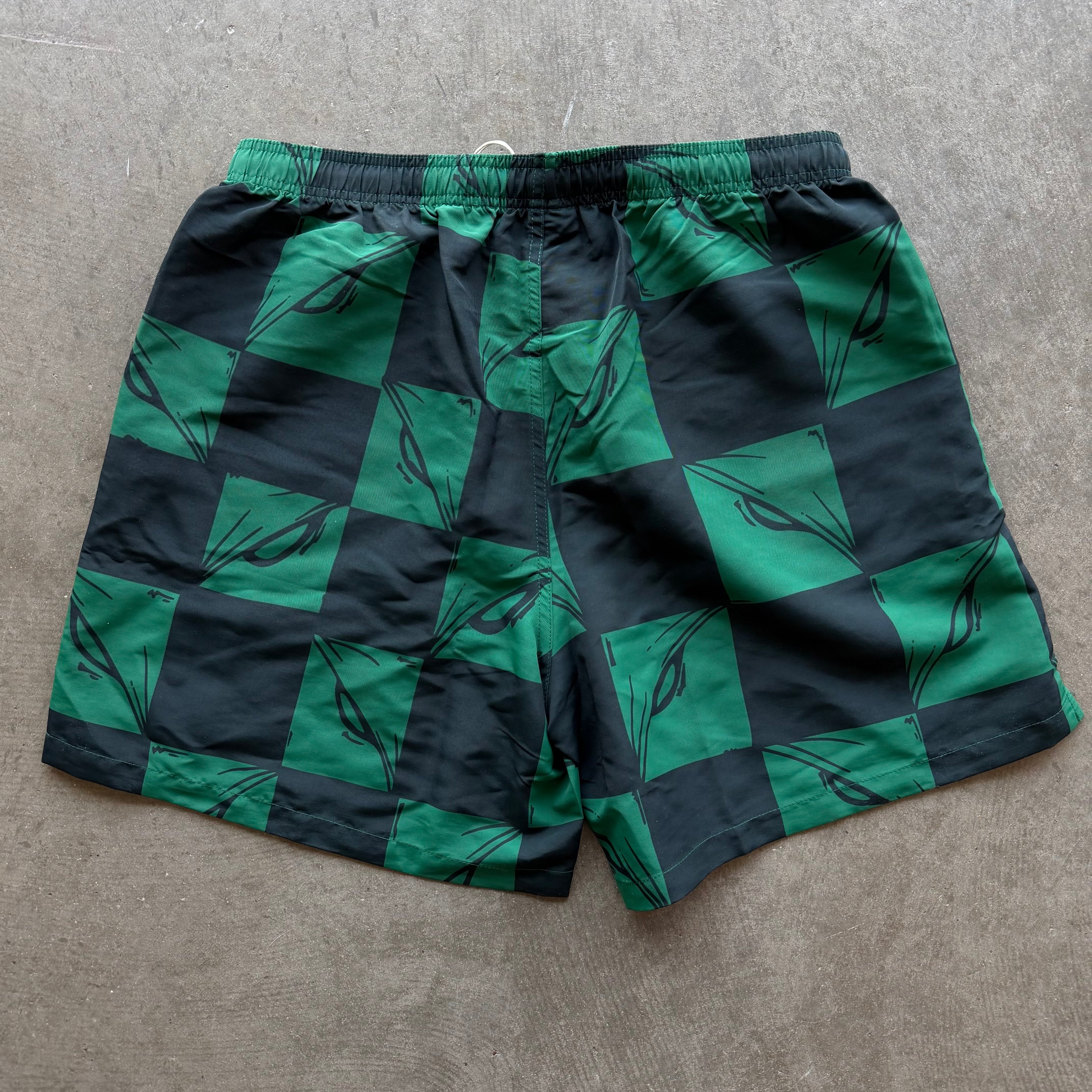 XL Matty Boy Anti Promo 99 Eyes Nylon Shorts Green