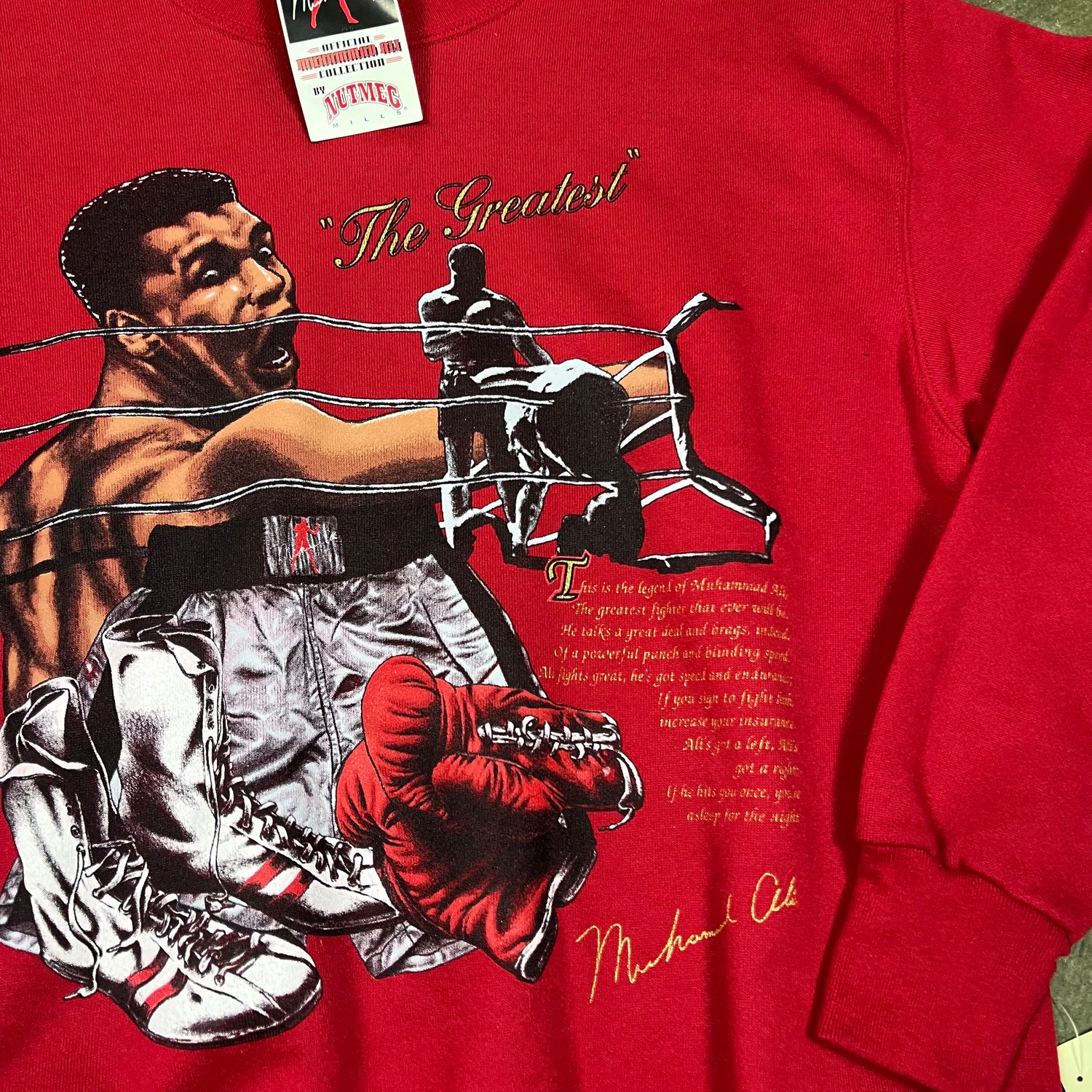 L 90s Muhammad Ali Crewneck