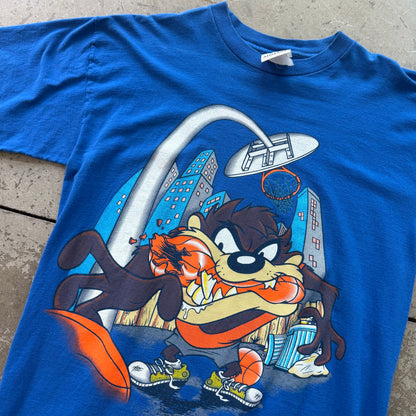 L 90s Taz Basketball Tee
