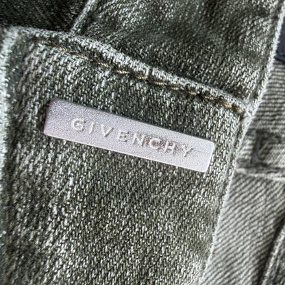 37x34 Givenchy Slim Fit Tapered Distressed Tie Dye Jeans